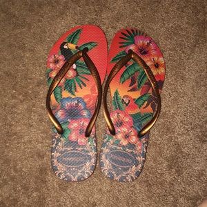 Orange Havaianas Flip Flops
